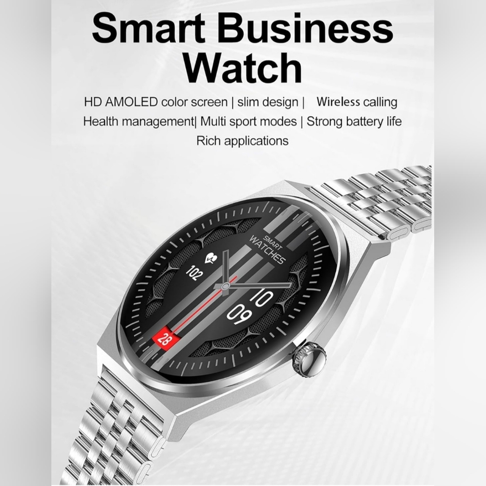 Ultrathin Smart Watch for Women Men(Answer/Make Calls), 1.43" AMOLED, Waterproof - Picture 2 of 8